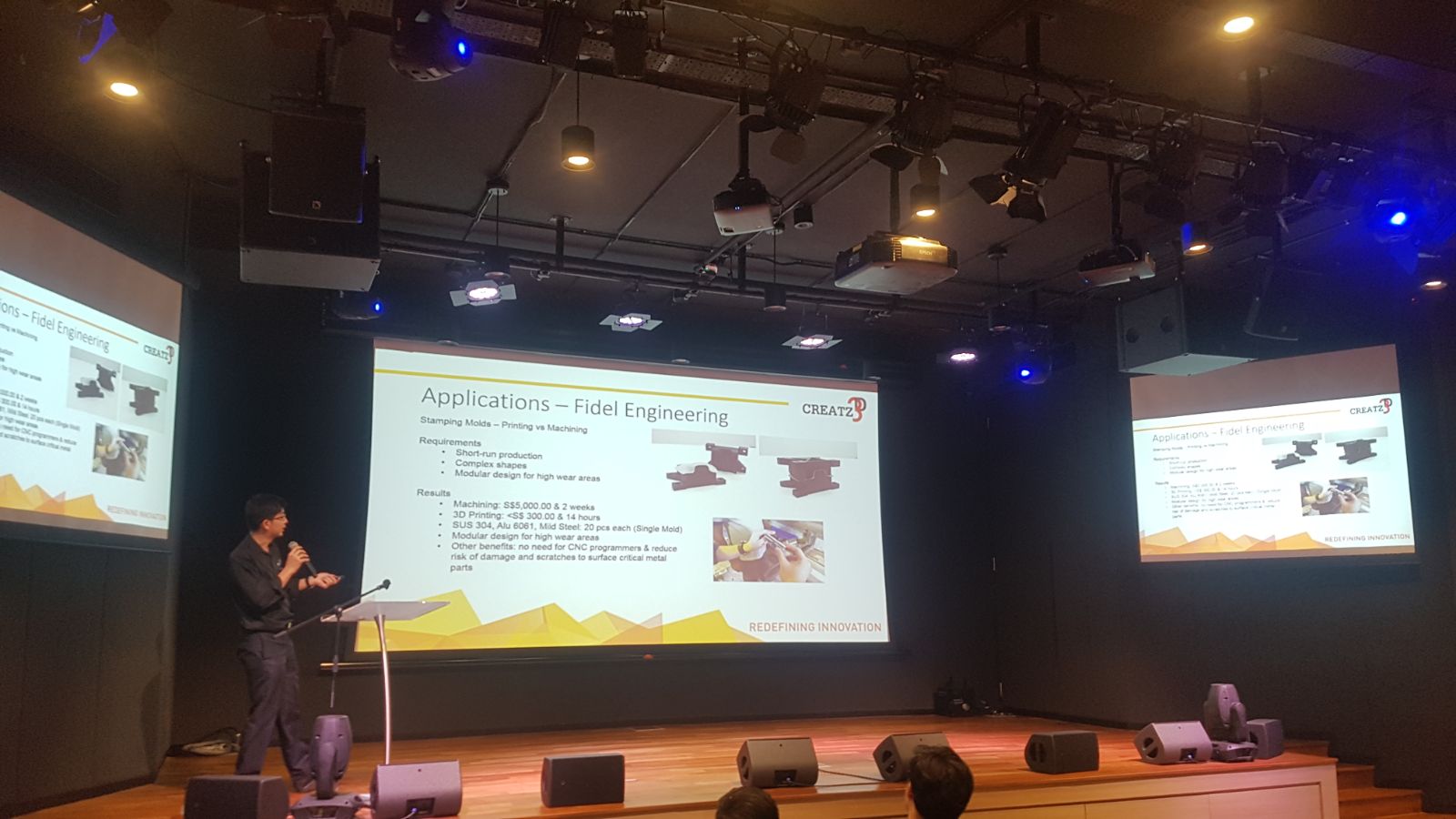 Mr. Sean Looi giving his take on the evolving 3D printing industry in Singapore
