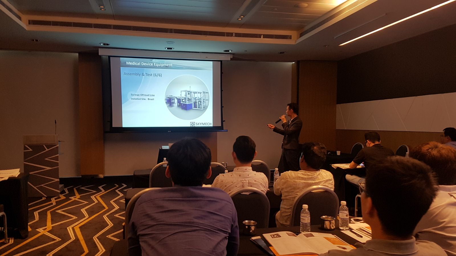 Mr. Ang Beng Seng of Skymech presenting on System Integration