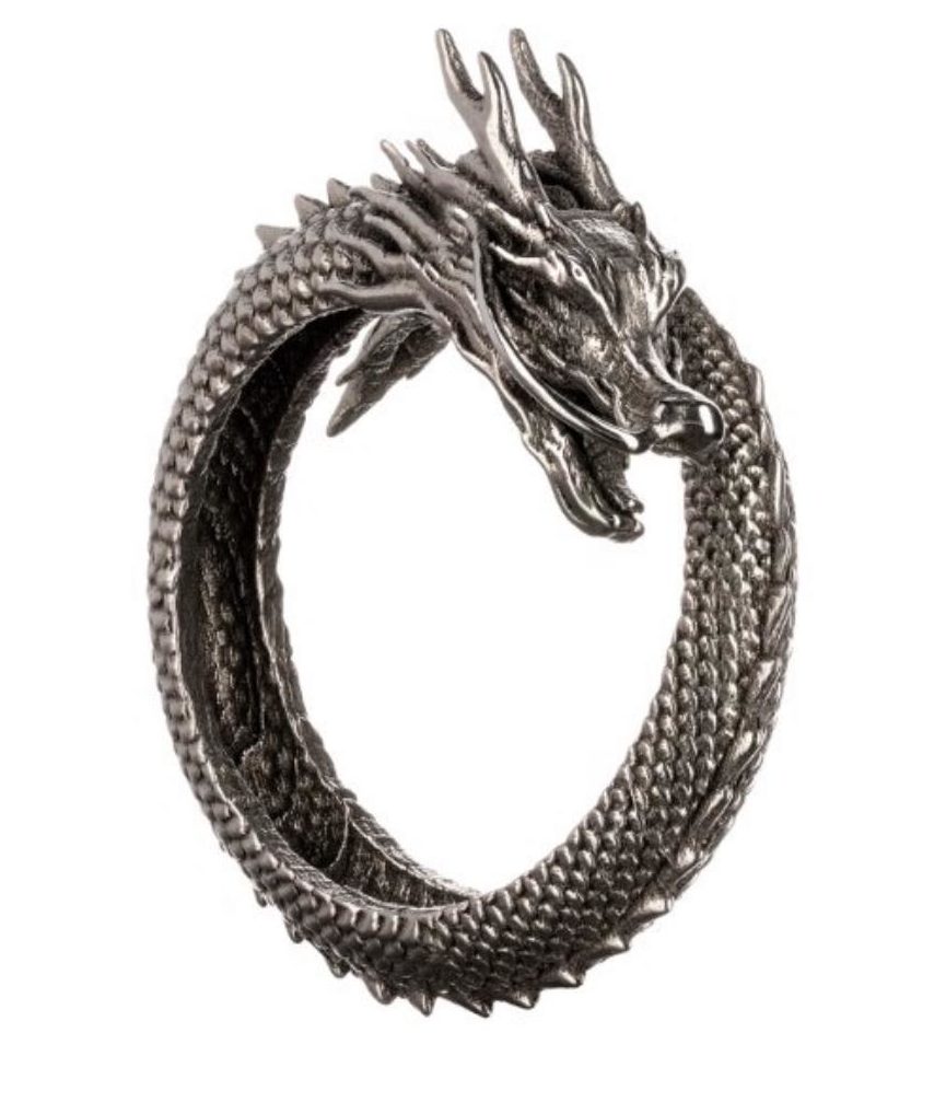 3D printed metal dragon ring.