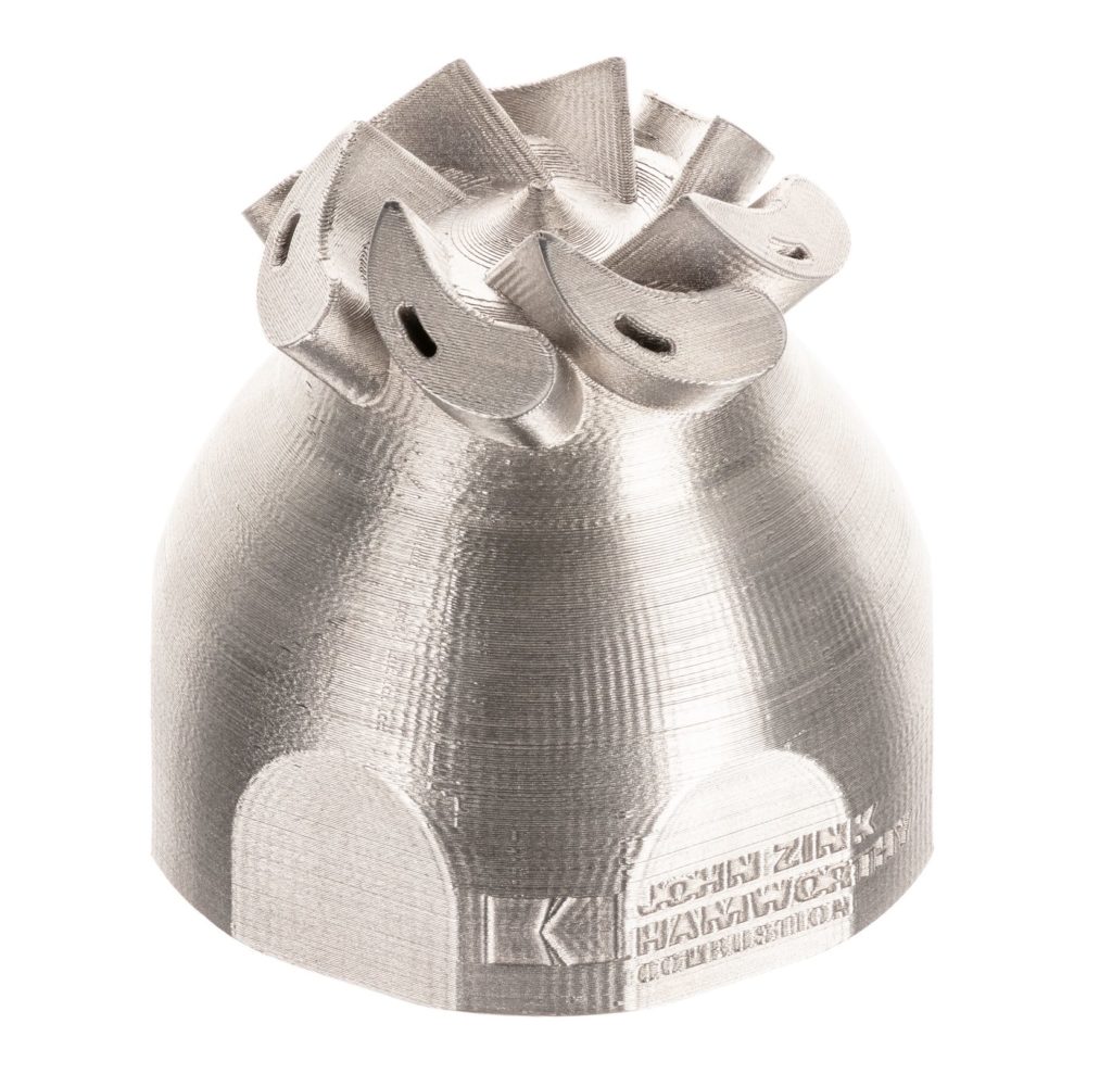Printed in 316L with the Studio System, the combustion fuel nozzle for marine tankers is radically designed to function in a fuel-efficient manner. (Photo: Business Wire).