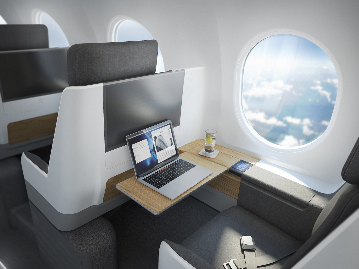 Business Class interior of Boom Supersonic Overture