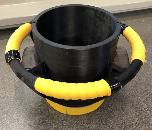 Final, 3D printed ECS duct adapter designed to cool aircraft whilst on the ground. (photo: Marshall ADG)
