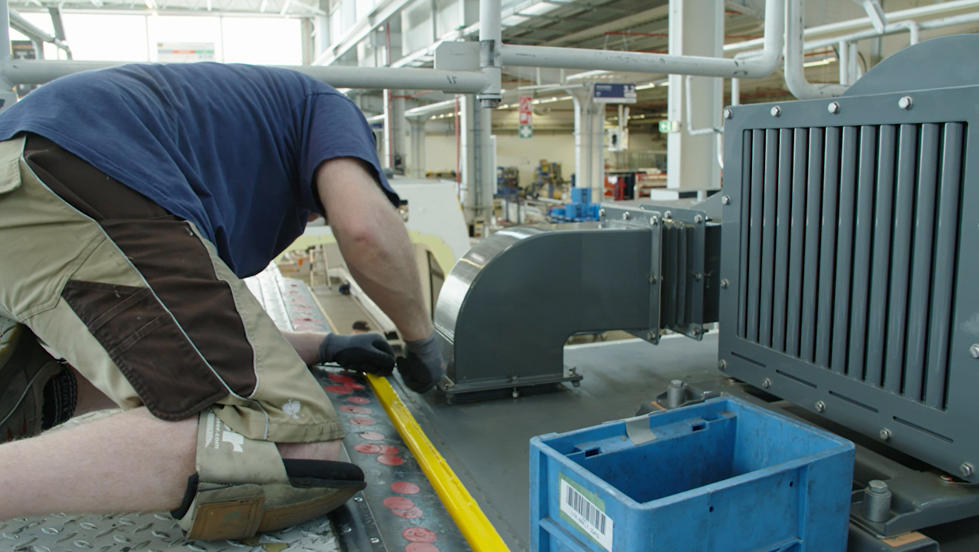 Customized 3D printed air vent system produced by Bombardier Transportation using Stratasys F900 3D Printer.