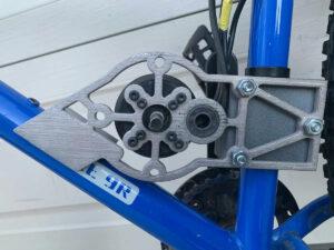 An Electric Bike motor mount 3D printed with Studio System 2.